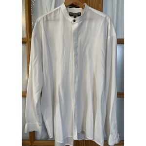 80s Brian Brothers Dress Shirt Mens 17 White Single Needle Tailoring Korea